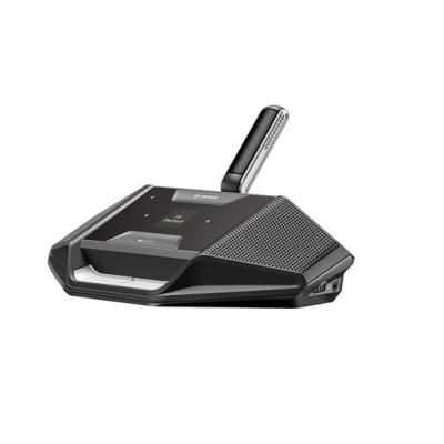 Discussion device with language selector